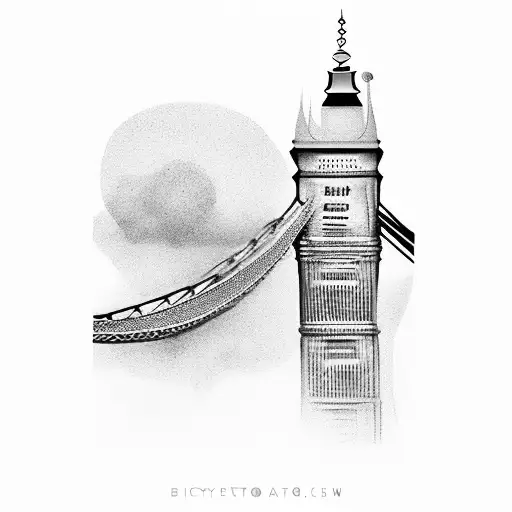 Skyline, New York, Barcelona, London, Venice, Vienna, Brooklyn Bridge, Tower Bridge tattoo design idea