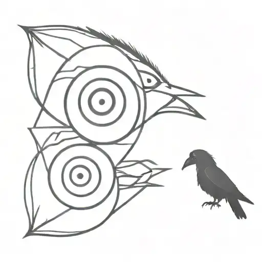 Sharingan and Crows tattoo design idea