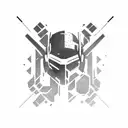 Pubg Gamer  tattoo design idea