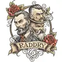Ryan Morgan & Me Daddy" script tattoo design idea