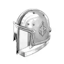 Templar knight helmet tattoo design idea