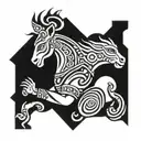 krishna and arjuna tattoo design idea