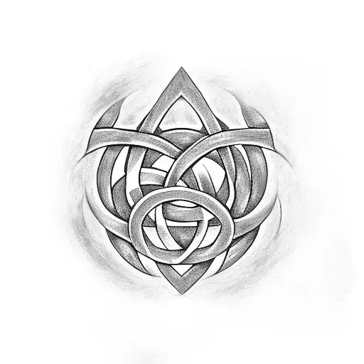 Triquetra Herz Sandra  tattoo design idea