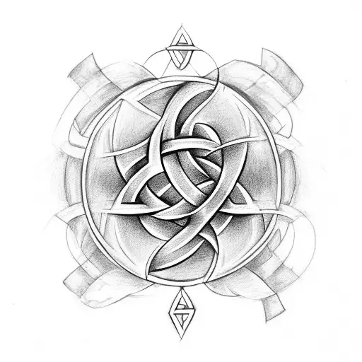 Triquetra Herz  tattoo design idea