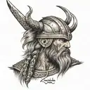 viking warrior tattoo design idea