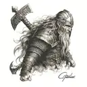 viking warrior tattoo design idea