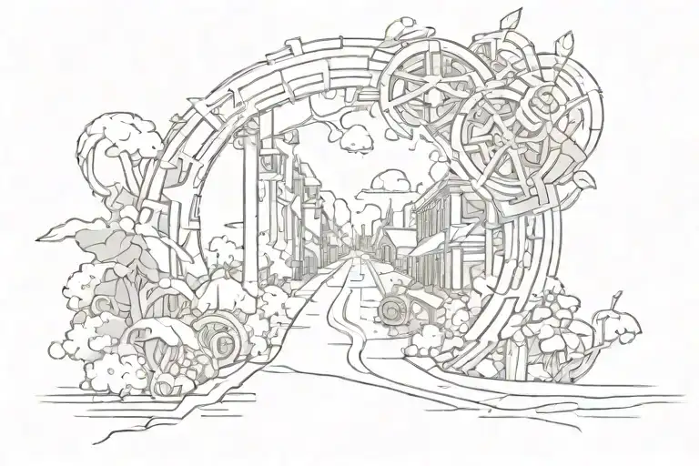 Road 2 Riches tattoo design idea