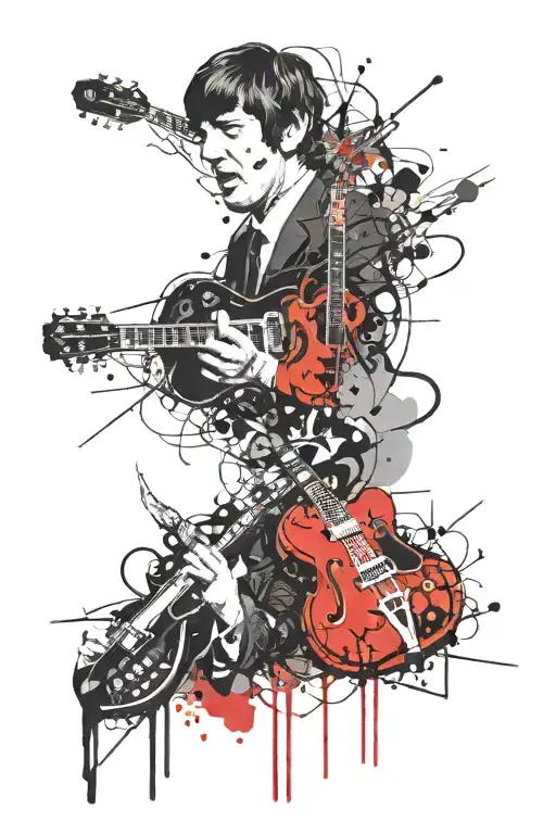 beatles simple tattoo tattoo design idea