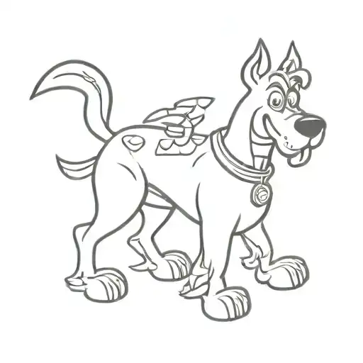 scooby doo tattoo design idea
