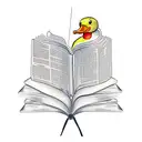 rubber duck  reading a book tattoo design idea