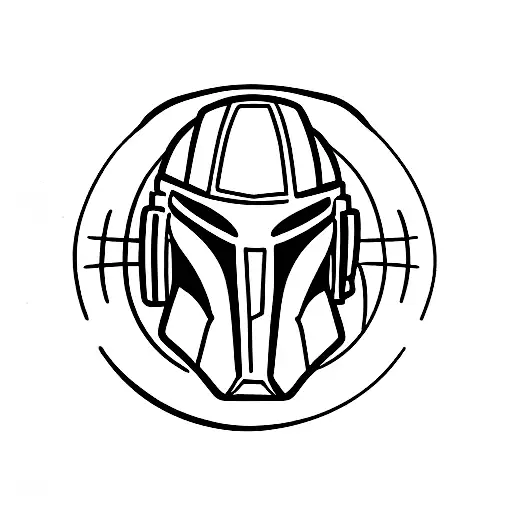 Mandalorian tattoo design idea