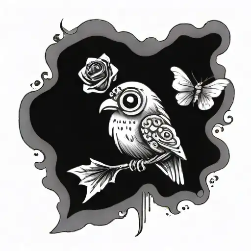 love is blinding tattoo design idea