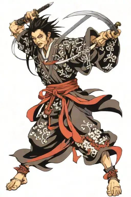 miyamoto musashi sleeve tattoo tattoo design idea