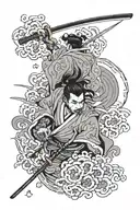 miyamoto musashi sleeve tattoo tattoo design idea