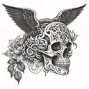 strong mind  tattoo design idea