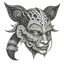 strong mind  tattoo design idea