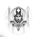 Dagger, mediterranean  tattoo design idea