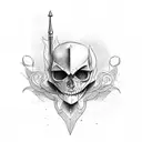 Dagger, mediterranean  tattoo design idea