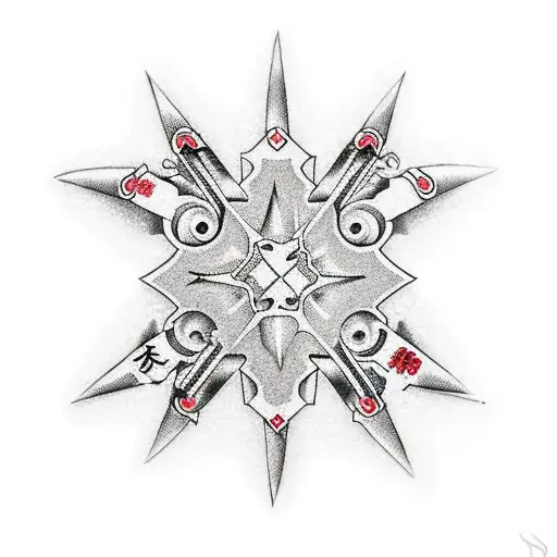 shuriken tattoo design idea