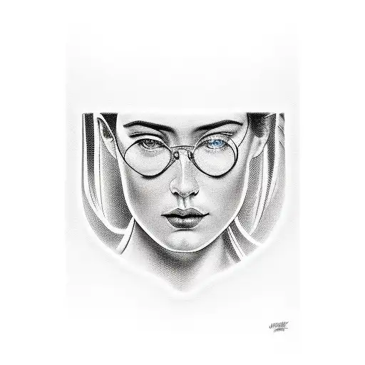 Bar scene tattoo design idea