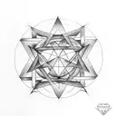 pentagram tattoo design idea