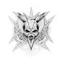 pentagram lucifer tattoo design idea