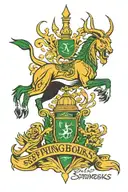South African Springboks Rugby logo, World Cup Champions winning dates, William Webb Ellis Trophy, death metal theme tattoo design idea