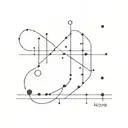 Morse code design tattoo design idea