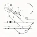 Morse code design tattoo design idea