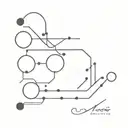 Morse code design tattoo design idea