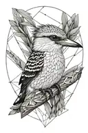 Kookaburra Pretzel format tattoo design idea