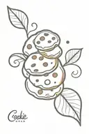 cookie tattoo design idea