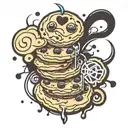 cookie tattoo design idea