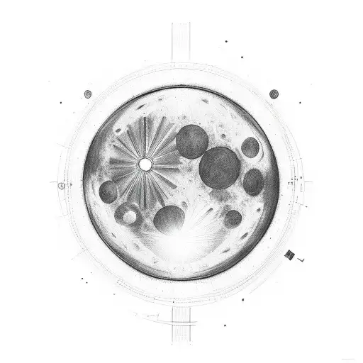 eclipse solar anular com data de nascimento  tattoo design idea