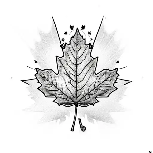 Maple Leaf joker tattoo design idea