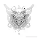 number tattoo design idea