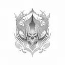 number tattoo design idea