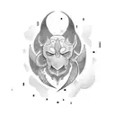 number tattoo design idea