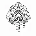 albanian people with mustache tattoo design idea