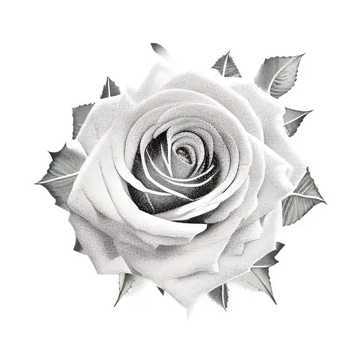 ivy rose tattoo design idea