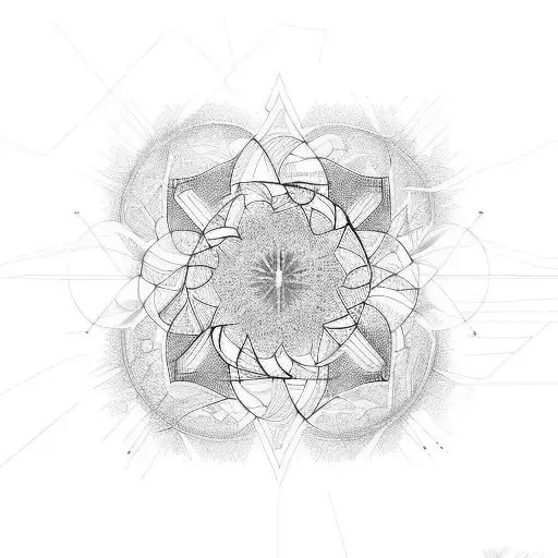 phisics quantum tattoo design idea