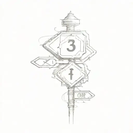 street sign tattoo design idea