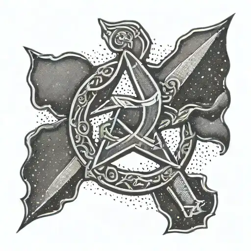 symbol soviet union hammer and sickle tattoo design idea