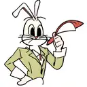 bugs bunny with joint tattoo design idea
