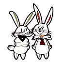 bugs bunny with joint tattoo design idea