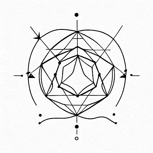 Leo constellation tattoo design idea