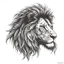 Lion's Head Rasta tattoo design idea