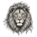 Lion's Head Rasta tattoo design idea