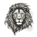 Lion's Head Rasta tattoo design idea