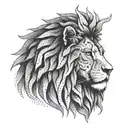 Lion's Head Rasta tattoo design idea